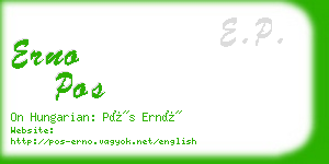 erno pos business card